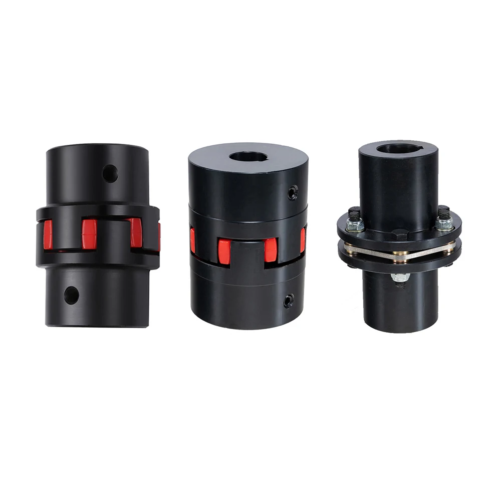 ROTEX torsionally flexible jaw coupling with clamping hubs