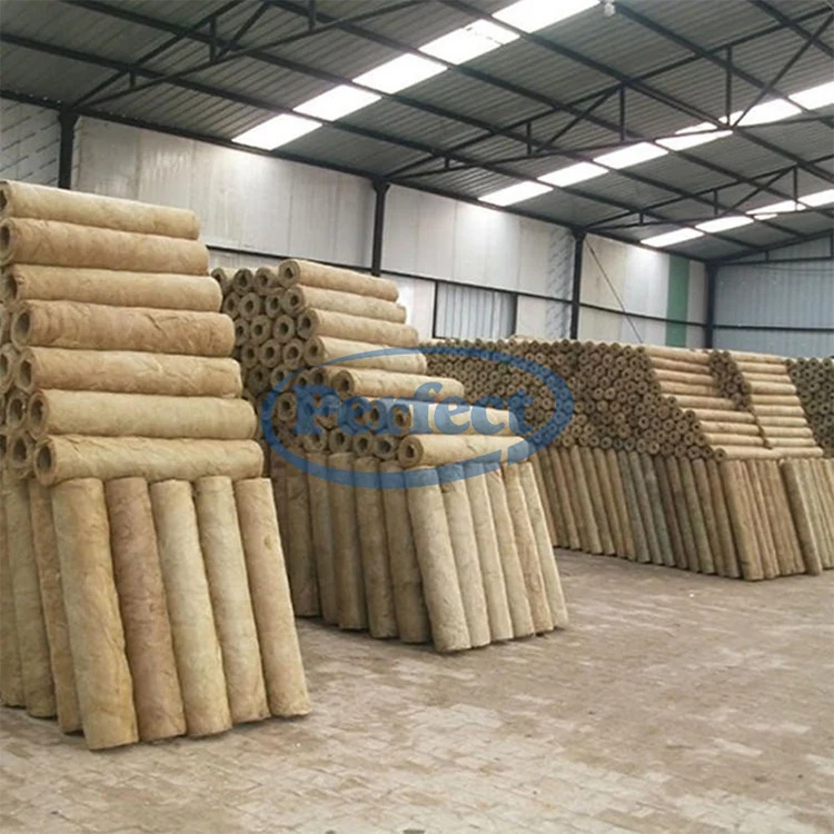 Stone Thermal Mineral Insulation Rock Wool Pipe And Tube for insulation project conduit Keep warm