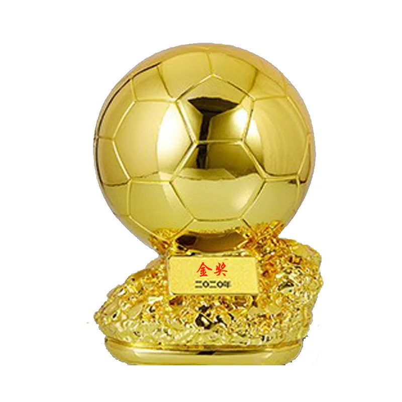 Sports Basketball Soccer Winner Award Cup Trophy 50cm Big Size Trophy Football Golden Ball Trophy 2024 Customize Metal Gold