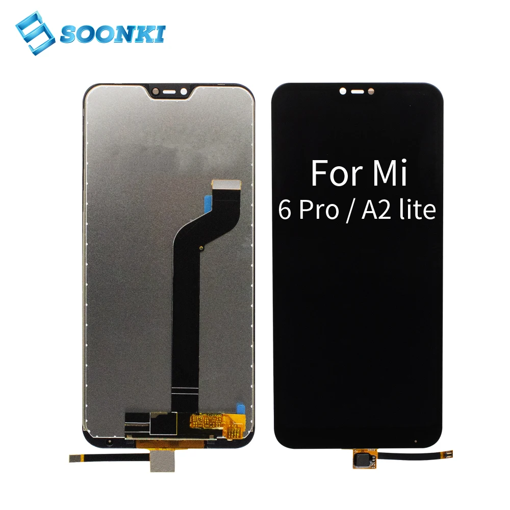 Free shipping for xiaomi 6pro LCD display digitizer replacement for xiaomi mi a2 lite pantalla lcd display