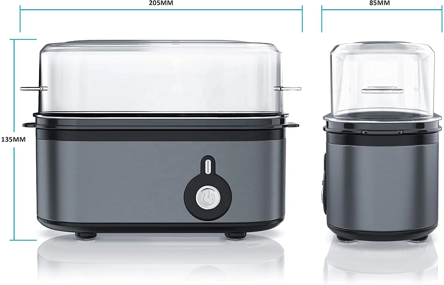 Mini Hard Boiled Egg Cooker Rapid Eggs Steamed 3pcs Capacity Electric Boiler Maker Egg Steamer