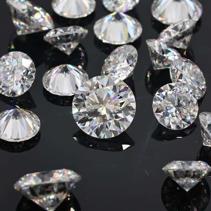 Hot Sale Certificate Def Vvs White Round GRA Moissanite Loose Moissanite Stone for Jewelry