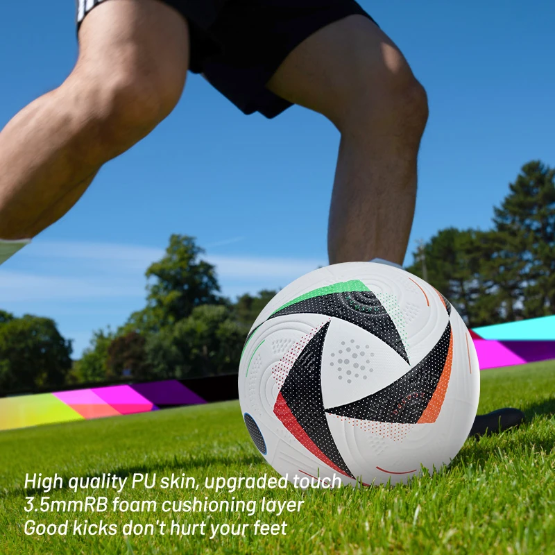 Competition Level High Quality Size 5 Soccer Ball Thermal bonding Football PU  Professional Factory Fholesale