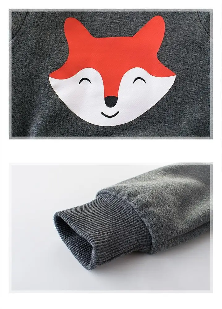 Осень 2019, детская одежда, детский флисовый свитер с мультяшным принтом, блузка с длинными рукавами для маленьких девочек