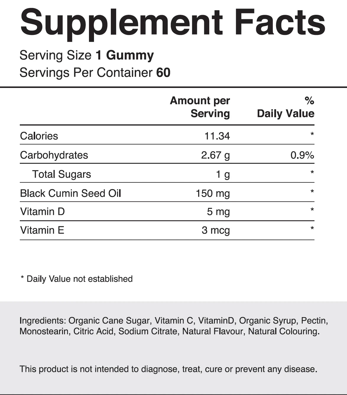 OEM/DOM Black Seed Oil Gummies Protect Liver Black Seed Detox Gummies Skin Health Black Rice Seeds Candy