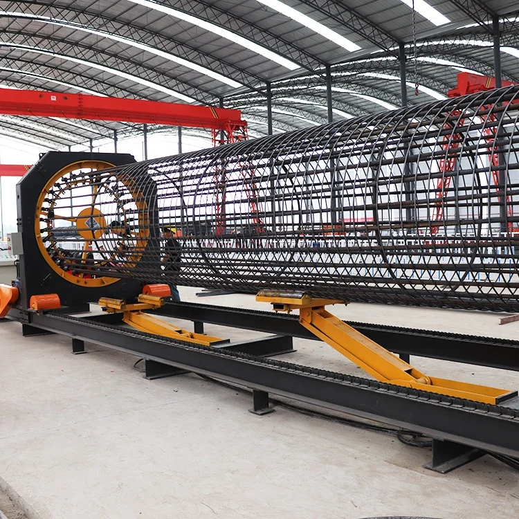 Automatic construction pile rebar cage welding machine