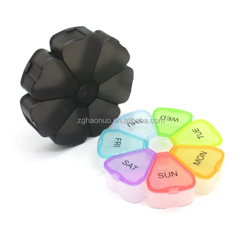 7 Days Pill Storage Cases Thick Pills Organizer Portable Travel Medicine Box Sturdy Material Weekly Pill Box