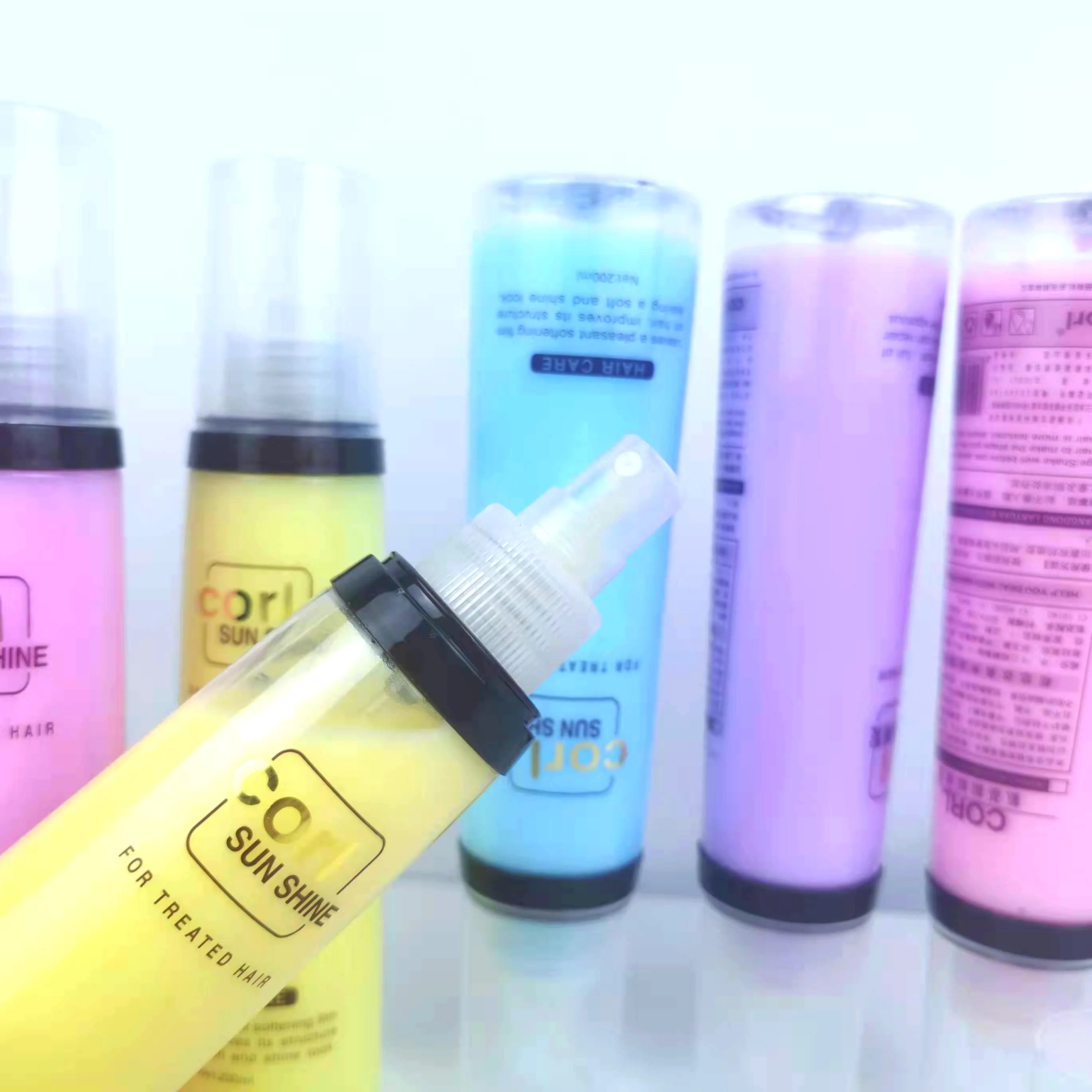 Private Label 200ml Amino Acid Shiny Hair Care Spray Spray Smooth Repair Conditioning Softening Corl Sunshine Hair Spray