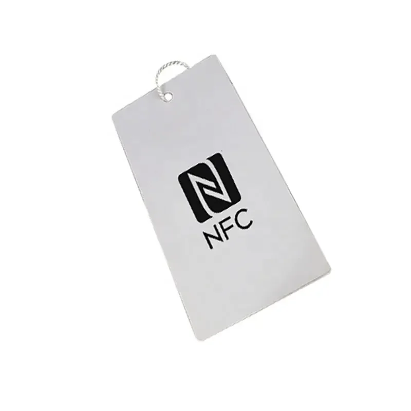 High Quality Nfc Label Recycled Custom Logo Nfc Rfid Label Tag Uhf Technology Nfc Garment Hang Tags