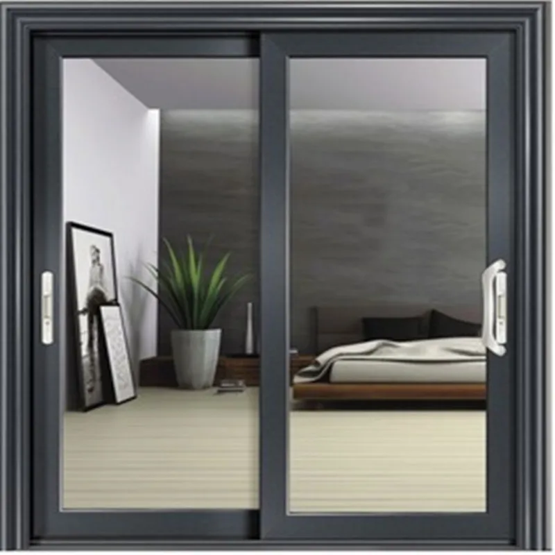 Hot selling thermal break aluminum frame double glazed sliding doors systems shower doors for bathroom