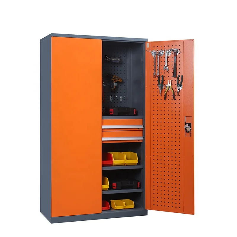 Workshop equipment 72 inch 2 door tool storage cabinet heavy duty workshop garage mechanic metal steel tool cabinet