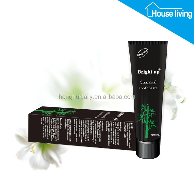 100g Natural Organic Toothpaste All Natural Bamboo Charcoal Toothpaste In Black Paste