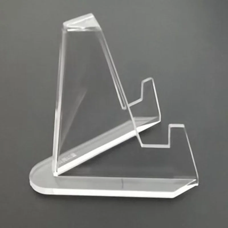 Clear Acrylic Coin Display Stand Holders Small Easel Rack Card Commemorative Challenge Coin Support Capsule Holder