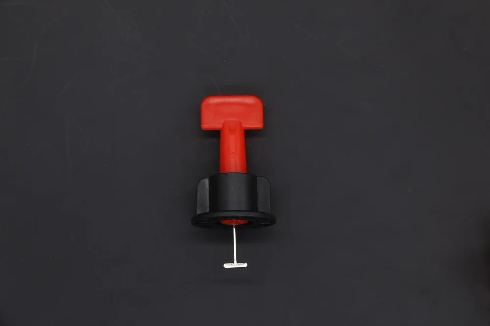 Popular Selling Products Plastic Tile Spacers T-needle 1mm and 2mm Reusable Tile Leveling System With Screw