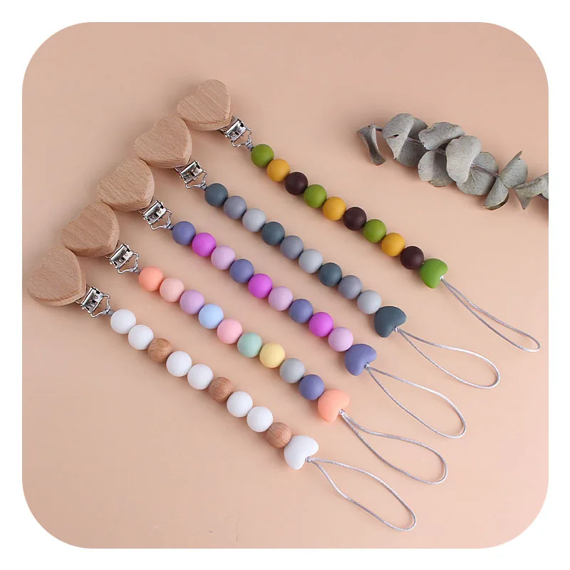 
Logo Custom Food Grade Baby Teether Silicone Beads Baby Silicone Beads Teethers 