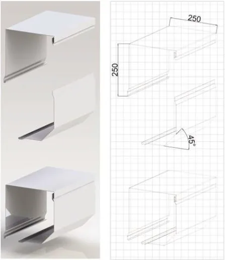 Alloy roller shutter accessories Aluminum box up&bottom