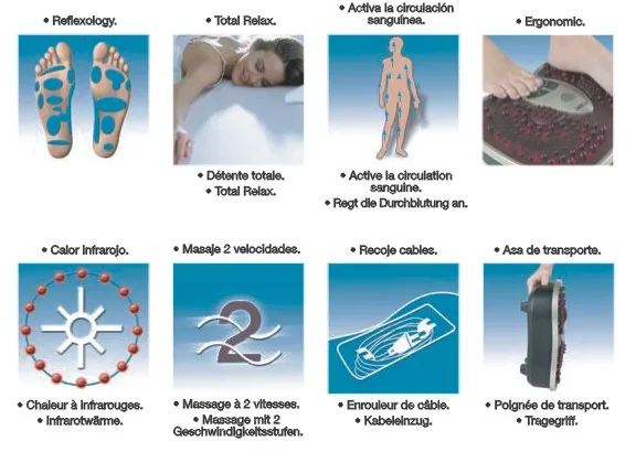 50 Kinds Of Intensity Mode Foot Massage Machine With Hated Reflexology Digital Foot Spa Massage