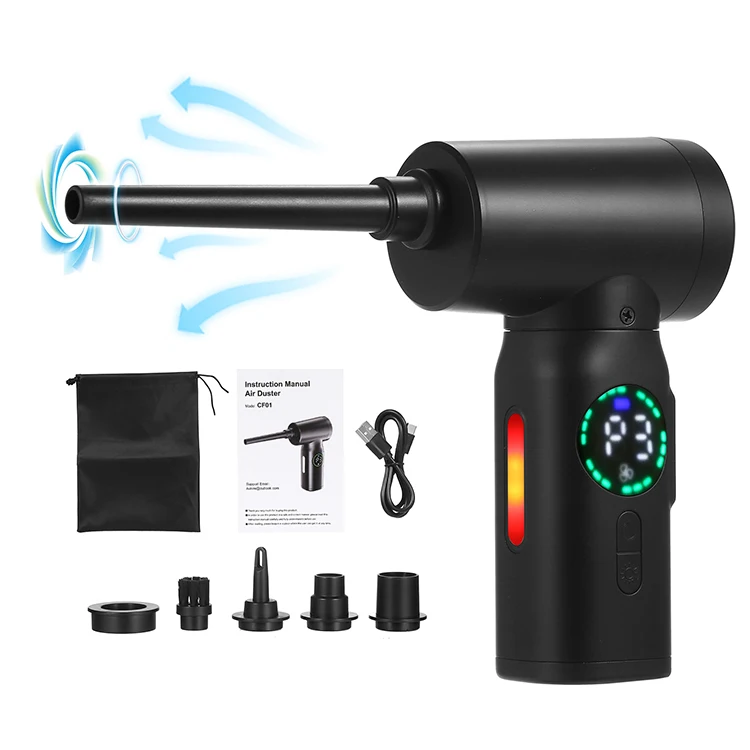 Car Warning Light Cleaner Vaccum 12v High Power Small Cordless Manual Car Wireless Vacuum Cleaner Mini Usb Recharge Air Duster