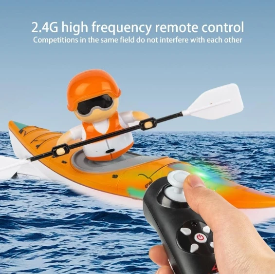 2 4 г высокоскоростная HC810 портативная лодка с дистанционным управлением игрушечная двойным режимом вождения для детей