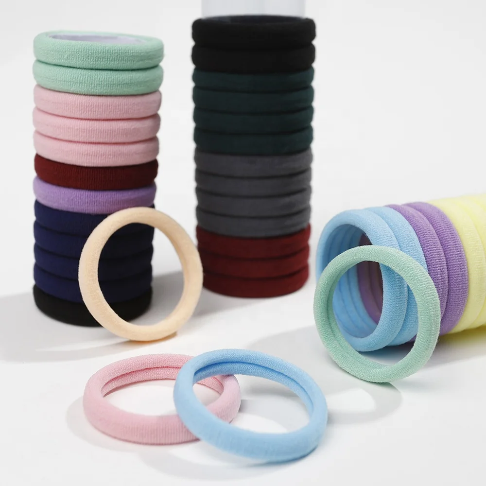 20PCS in a box Wholesale Seamless Hair Ties Elastic Hair Band Accessories Ponytail Holders For Women And Girl