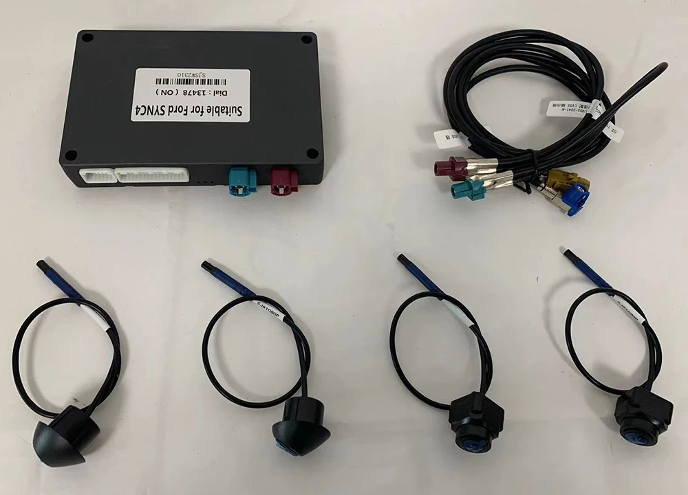 HD 3D LVDS 360 Around View Car Panoramic Camera For Ford Ranger Everest 2019-2023 Dynamic Trajectory Touch screen Car mode