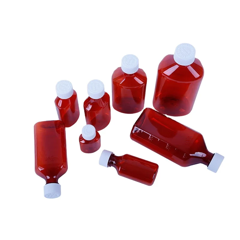 4oz capsule plastic bottle  oval liquid medicine bottle Syrup Cough Medicine Bottle Container