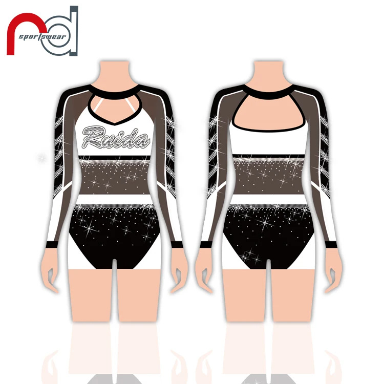 Professional Design Custom wholesale cheer Cheerleading Uniforms For Girls Spandex Sublimation AB crystal