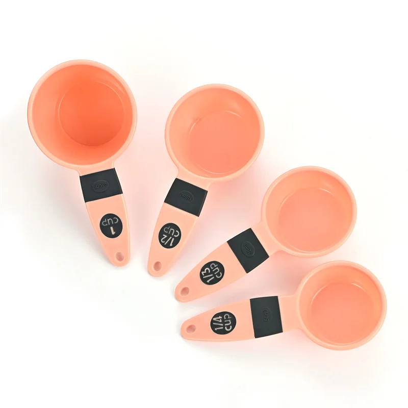 Plastic Colorful Measuring Cup 4pcs Set Milk Powder Measuring Spoon of Baking Supplies