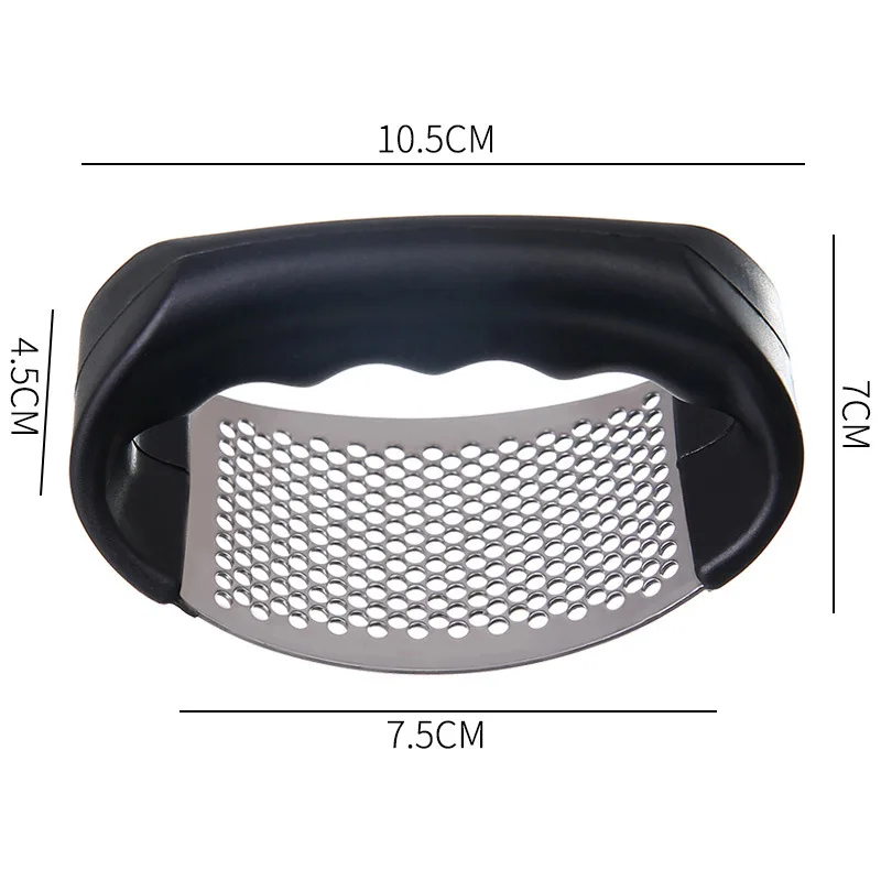 Wholesale Garlic Crusher Kitchen Food Cutter Tool New Stainless Steel Garlic Press Handheld Stainless Steel Garlic Press