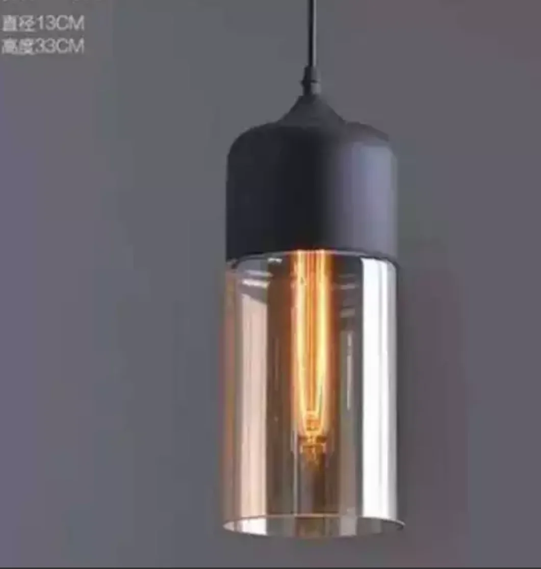 Best Selling Pendent Lamp Glass Chandelier Glass Round Ball Light Electroplated Glass Industrial Black Energy Saving 85-265V AC