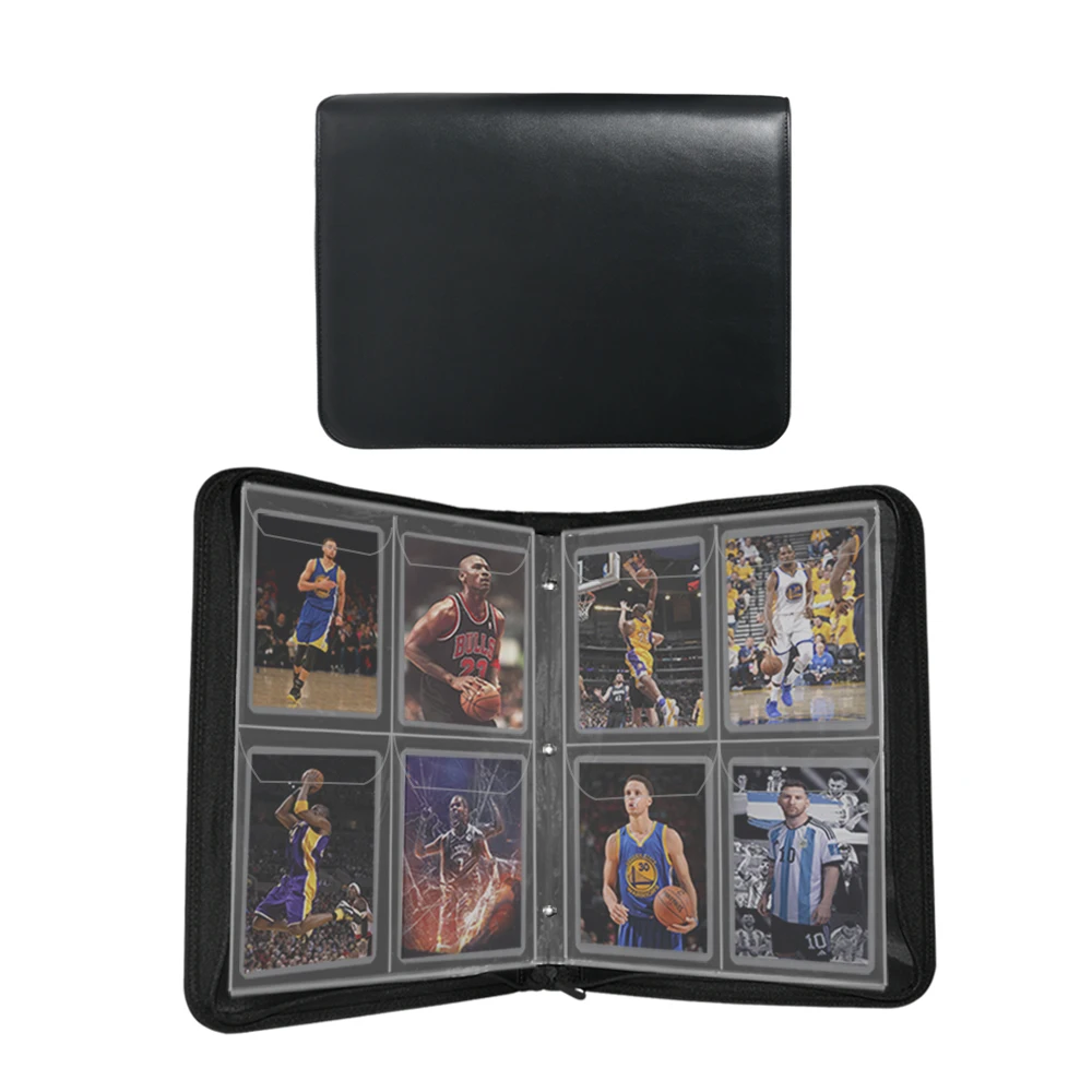 Custom Graded Card Storge Collection Books TCG 4 pockets Sports Holder Album 12 Pocket Trading Cards Card Top loader Binder