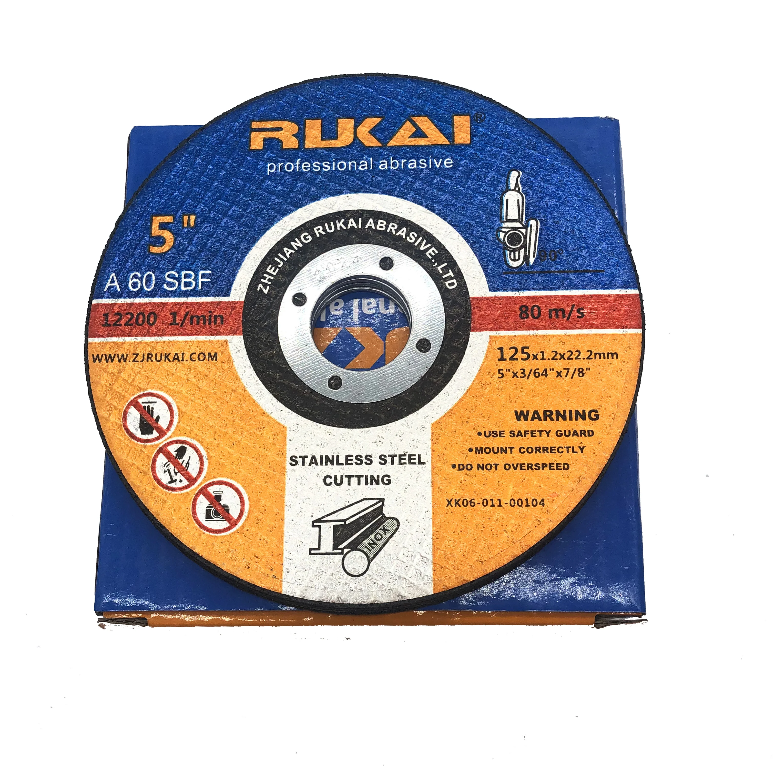 rukai resin  bond abrasive  cut off disk for metal
