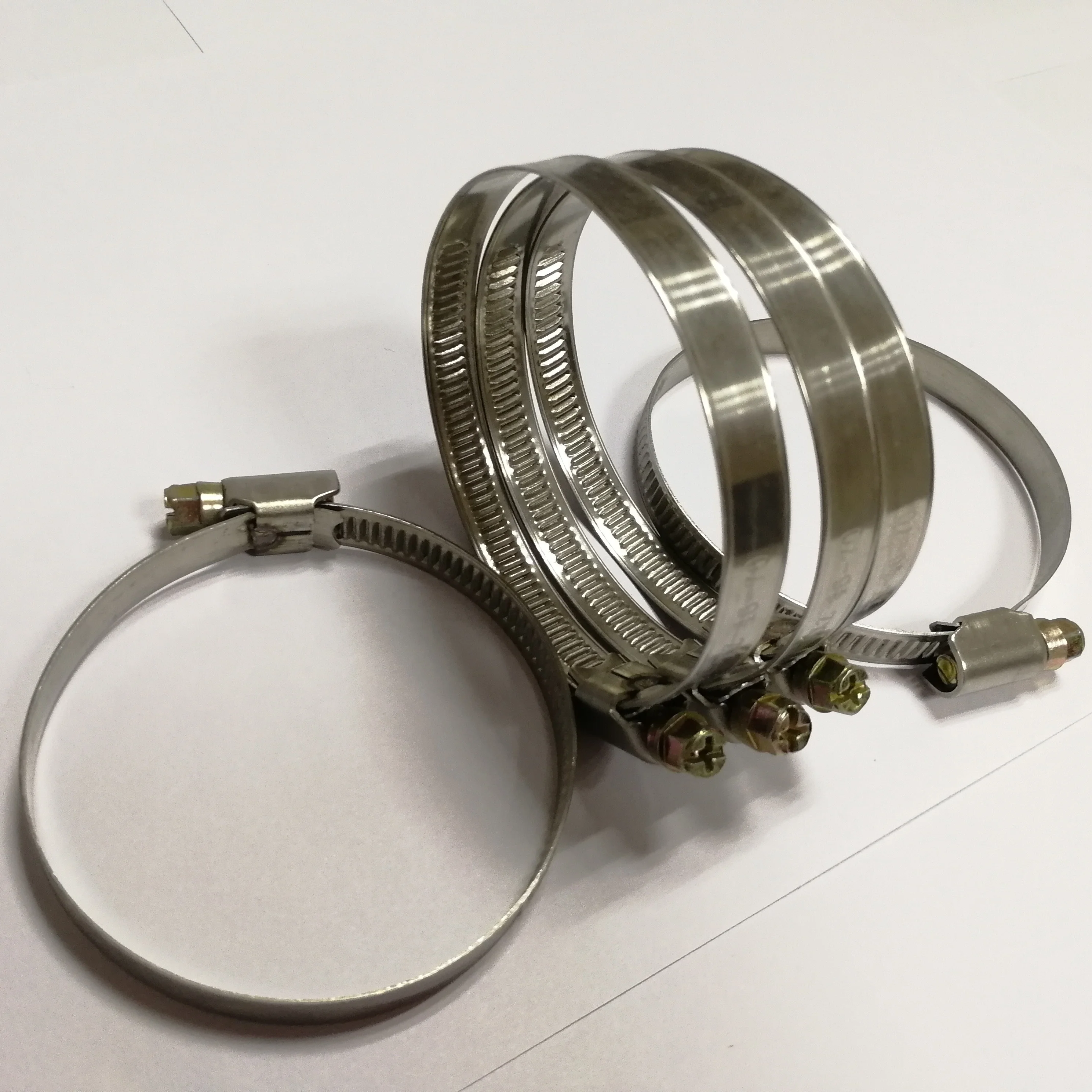 201/304  semi-steel galvanized tubing hose pipe clamps fastener for tube