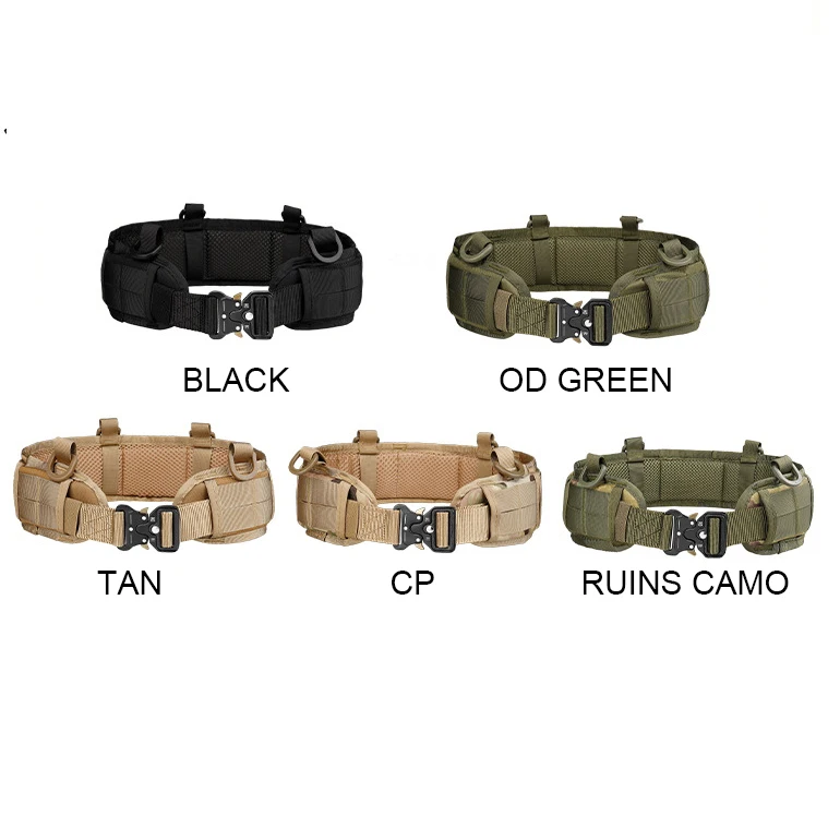 Normal Inch Men Nylon Combat Wholesale Tactical Molle Waist Belt Double-layered