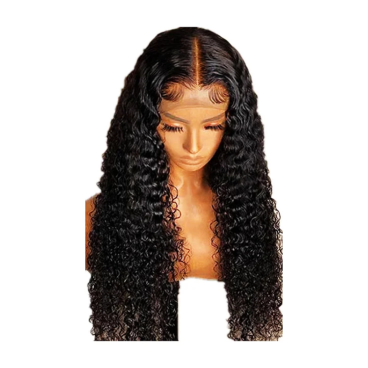 150 Density human hair deep wave frontal wig 4*4/13*4/13*6*1 human hair wigs