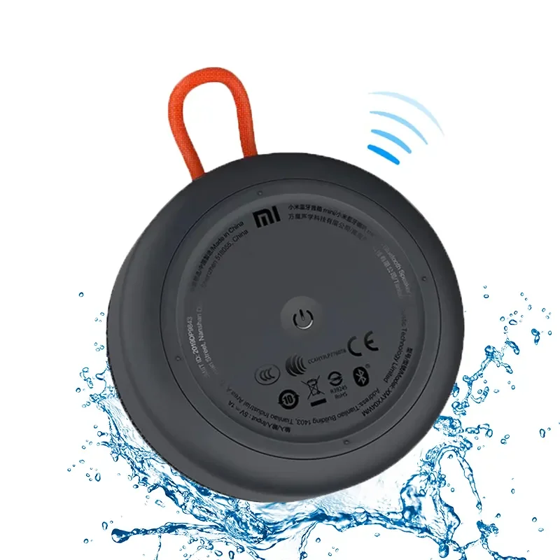 Grey super bass music mini small outdoor powered sound wireless BT speakers Mijia Portable BT Speaker