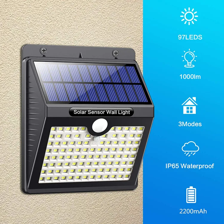 
Outdoor Sensor Wall Solar Led Light Motion 