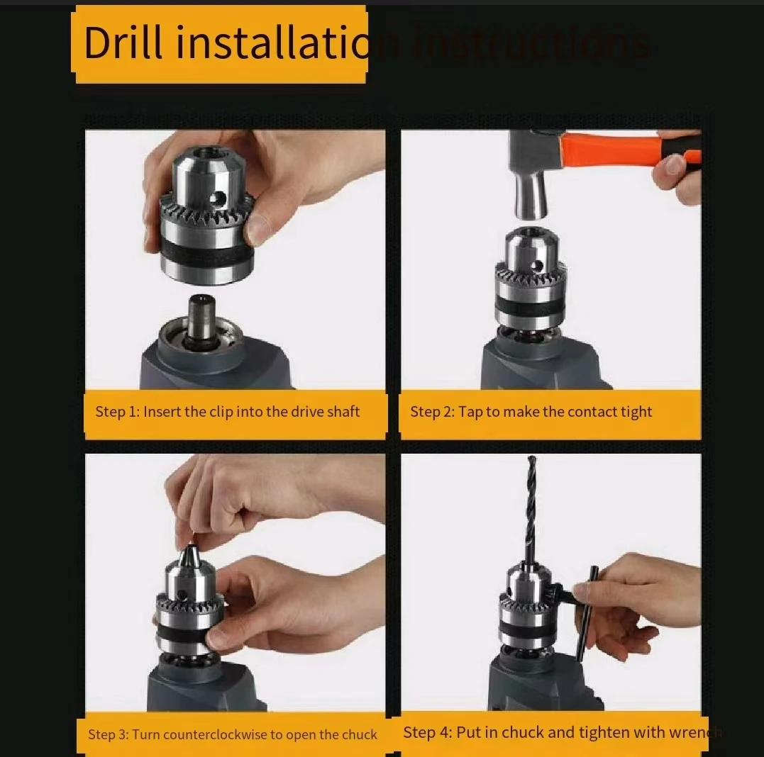 Industrial-grade drilling and churning dual-use 1300W high-power airplane drill