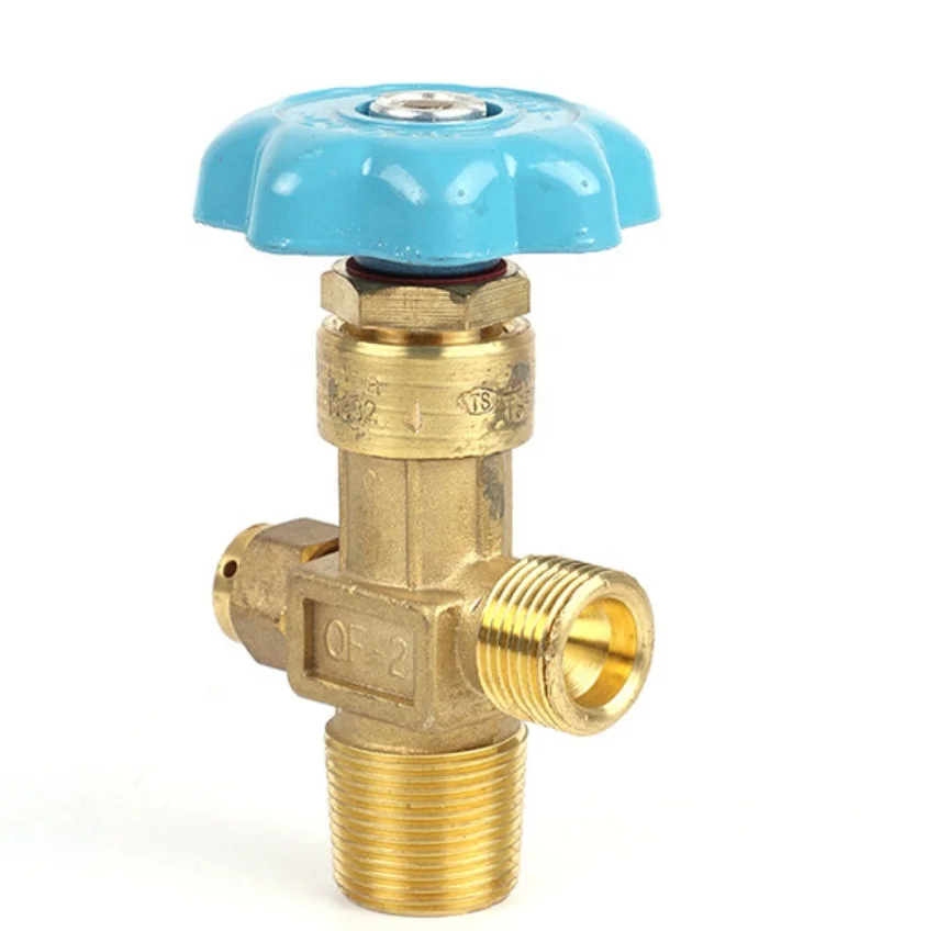 Brass Oxygen N2 O2 Air Cylinder Valve QF-2 Flapper Type