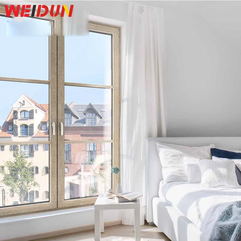high quality WEI DUN aluminum alloy hinged windows with stainless steel gauze for house for commercial building for school