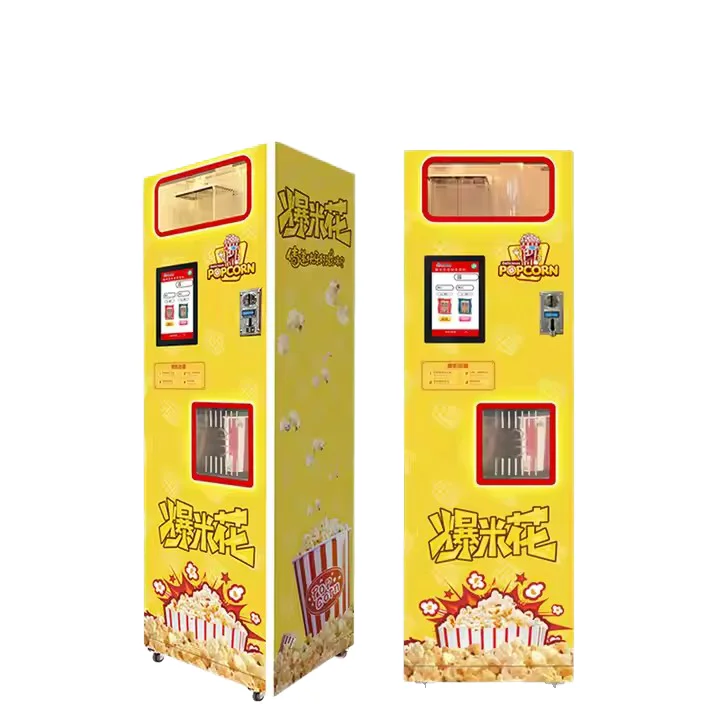 Sell 24 Hours Automatic Popcorn Vending Machines Free Manual Vending Machines