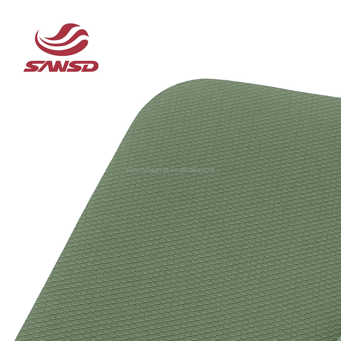 Sansd High Quality Fitness Yoga Mat Custom Logo Non-Slip 6mm Thick TPE Material Moisture-proof Yoga Mat Thickened Yoga Mat
