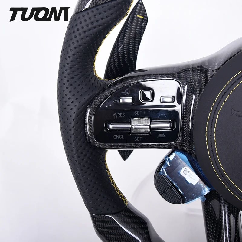 Carbon Fiber Car Steering Wheel For Mercedes Benz AMG A C E G S Class C43 A45 W205 W204 G55 G500 W212 W463 C63 S63 CLS63 E63