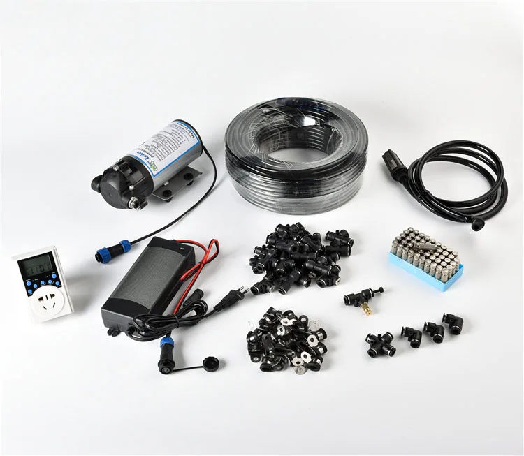 Aeroponics системы 100, антикапля + 5.3L/мин насос туман вентилятор охлаждения Система влажности