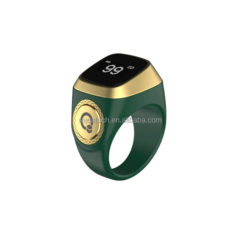 Zik Ring Smart Muslim Islamic Electronic Zikir Counter Digital Azan Alarm Clock Iqibla Tacbix Tasbeeh Tasbih Zikr