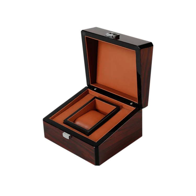 Storage Lid Boxes Men Gift Watch Wood Box High Glossy Custom Box Logo Packaging Wooden Color Paint 100 Pcs DSO1013 Accept CN;GUA
