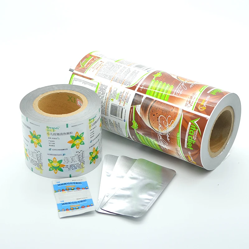 
Laminated materials and Flexo Printing thermal sealing food packaging sachet film roll 