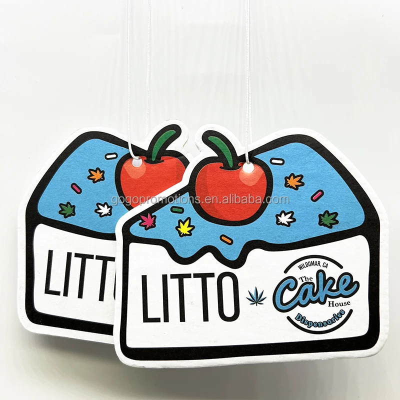 Wholesale Promotional Gifts Custom Logo Long Lasting Perfume Hanging Air Freshener Different Scents Paper Car Air Freshener