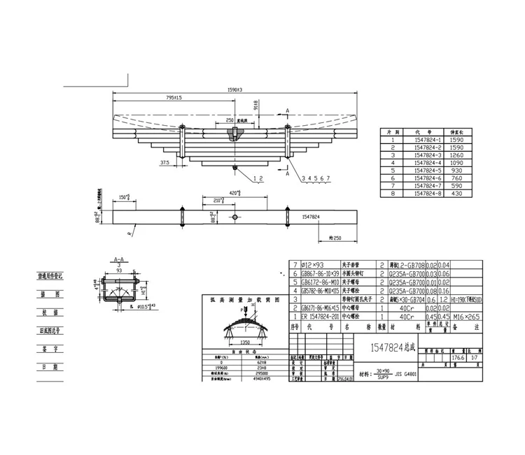 Multiple Leaf Spring Best Selling Auto Spare Parts Car Auto-parts