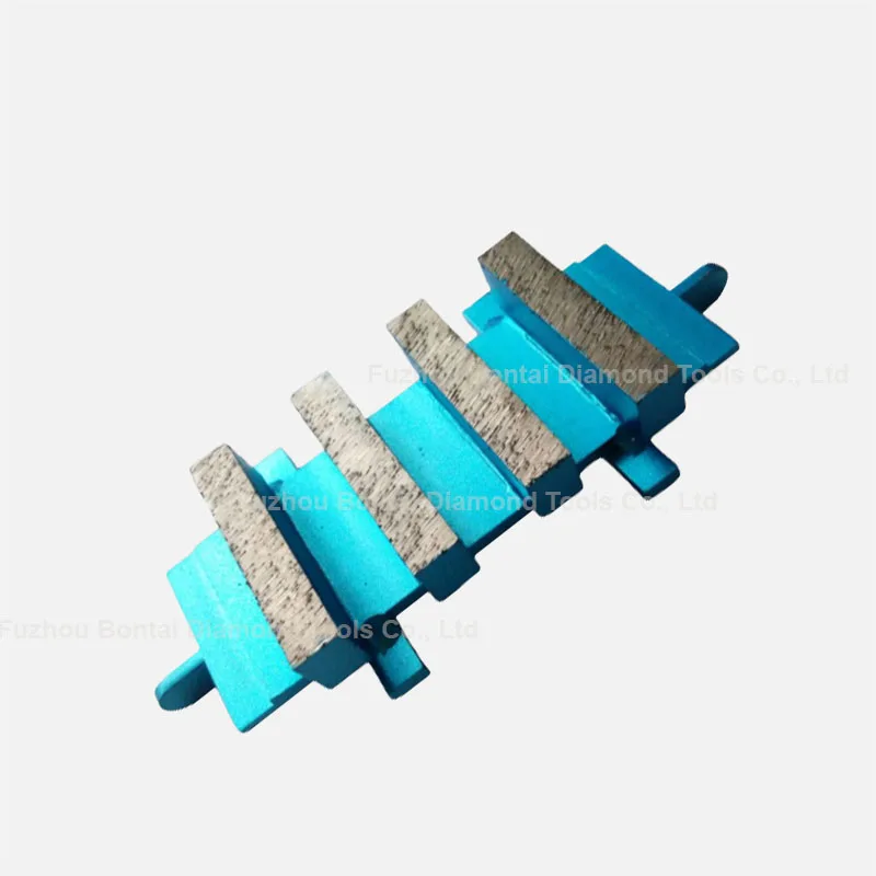 Bontai diamond tool with 4 bar grinding segments for concrete floor by EDCO grinder